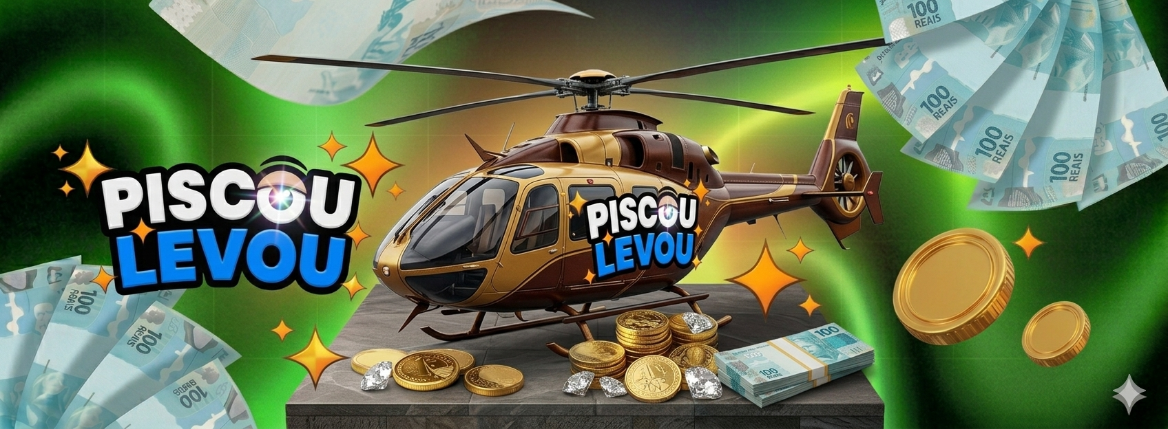 🚁 HELICÓPTERO - R$500,00 - PRÊMIOS ATÉ R$1M